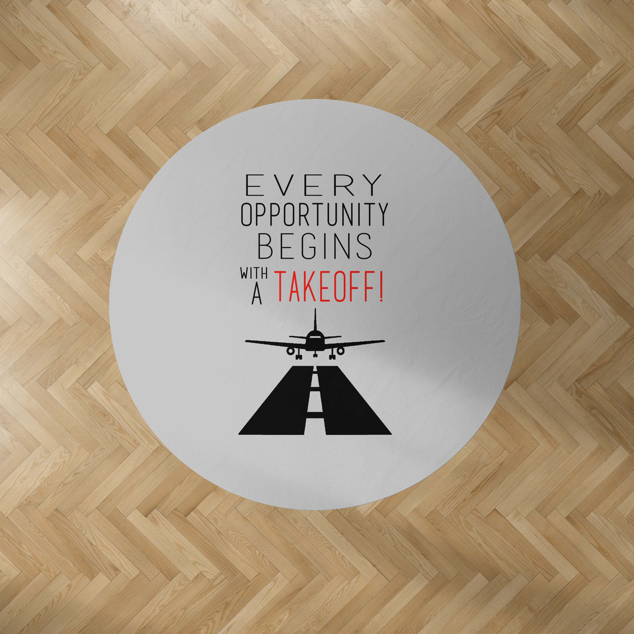 Every Opportunity Designed Carpet & Floor Mats (Round)