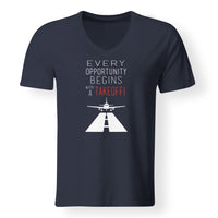 Thumbnail for Every Opportunity Designed V-Neck T-Shirts