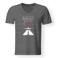 Thumbnail for Every Opportunity Designed V-Neck T-Shirts