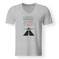 Thumbnail for Every Opportunity Designed V-Neck T-Shirts