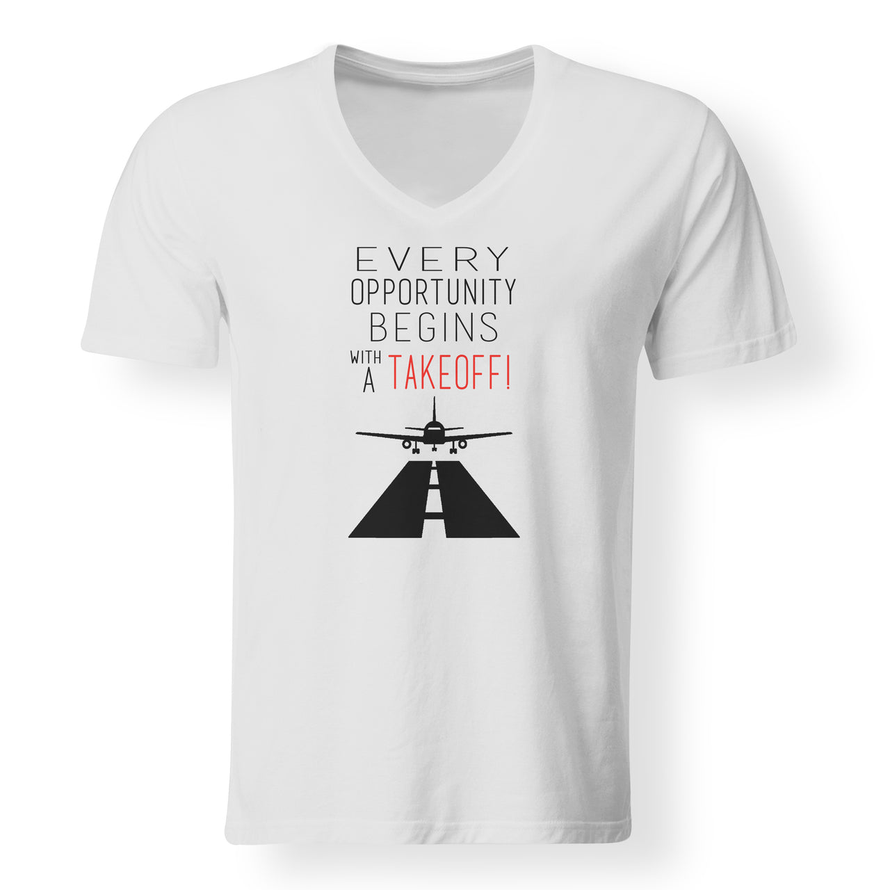 Every Opportunity Designed V-Neck T-Shirts