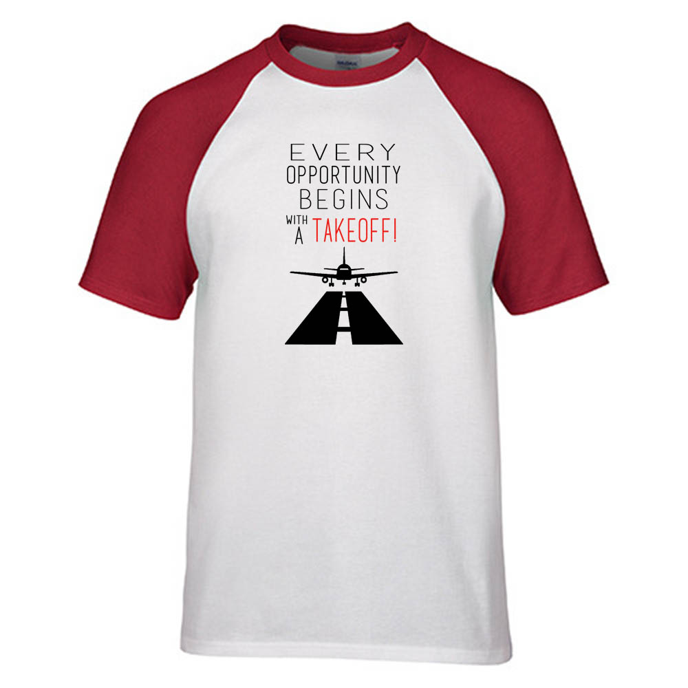 Every Opportunity Designed Raglan T-Shirts