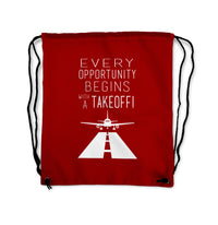 Thumbnail for Every Opportunity Designed Drawstring Bags