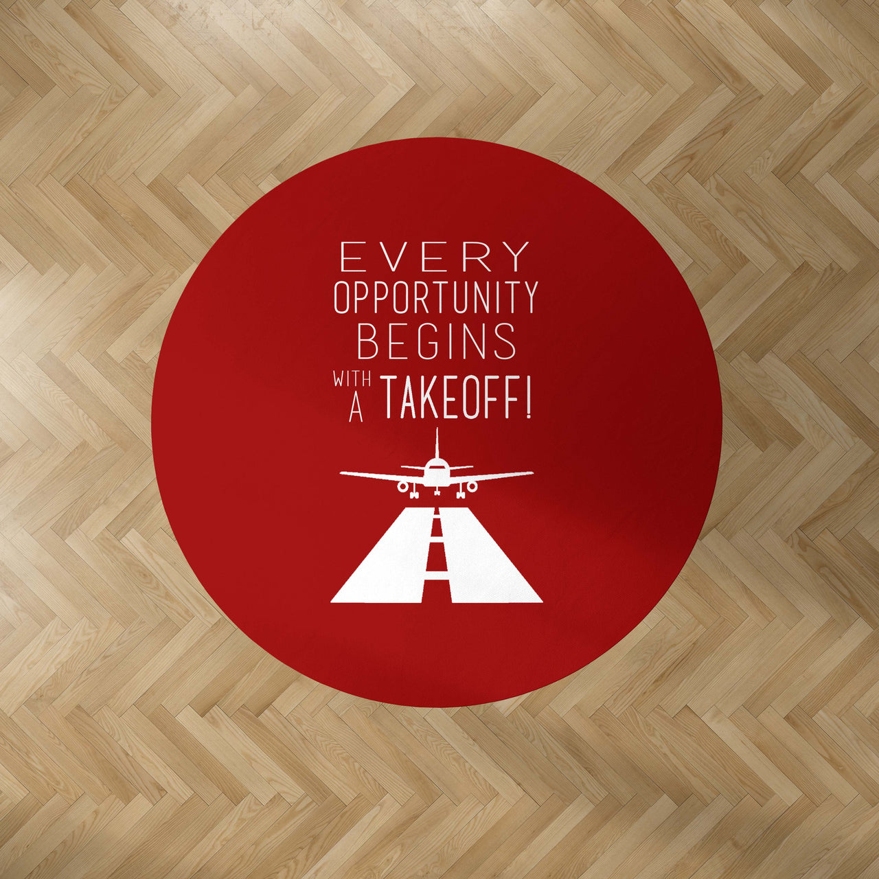 Every Opportunity Designed Carpet & Floor Mats (Round)