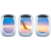 Thumbnail for Airplane Window & Aircraft Porthole Sunset Printed Wall Window Stickers