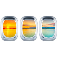 Thumbnail for Airplane Window & Lake View Printed Wall Window Stickers