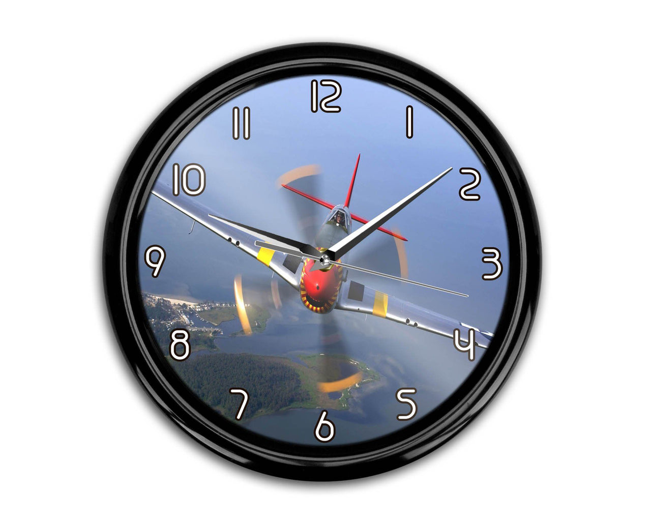 Face to Face Amazing Propeller Printed Wall Clocks Aviation Shop 