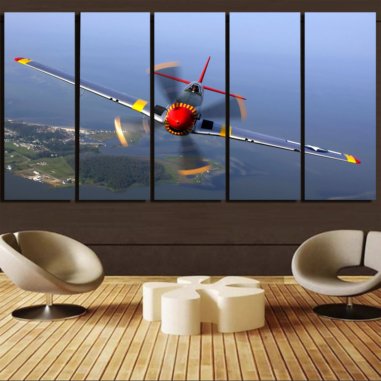 Face to Face Amazing Propeller Printed Canvas Prints (5 Pieces) Aviation Shop 