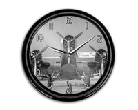 Thumbnail for Face to Face to 3 Engine Old Airplane Printed Wall Clocks Aviation Shop 