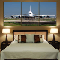 Thumbnail for Face to Face with Airbus A380 Printed Canvas Posters (3 Pieces) Aviation Shop 