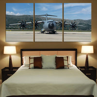 Thumbnail for Face to Face with Airbus A400M Printed Canvas Posters (3 Pieces) Aviation Shop 
