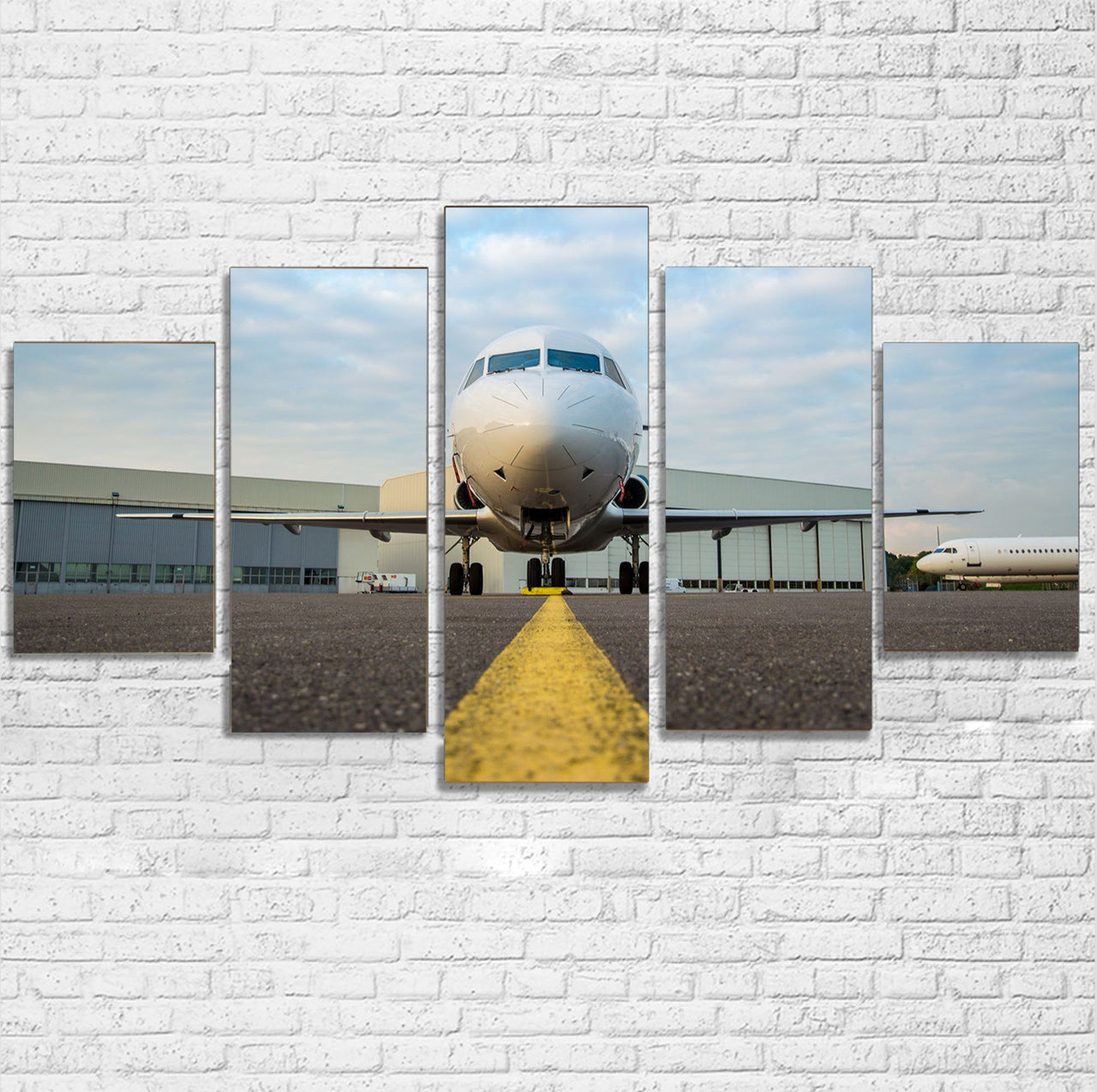 Face to Face with Beautiful Jet Printed Multiple Canvas Poster Aviation Shop 