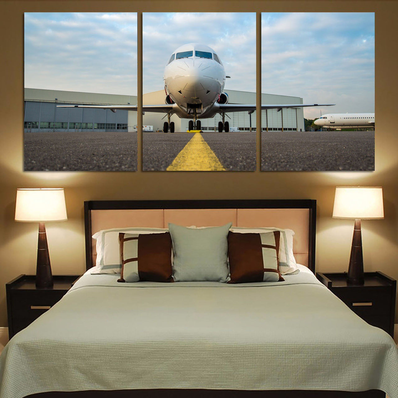 Face to Face with Beautiful Jet Printed Canvas Posters (3 Pieces) Aviation Shop 