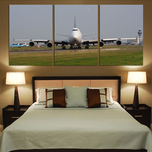 Face to Face with Boeing 747 Printed Canvas Posters (3 Pieces) Aviation Shop 