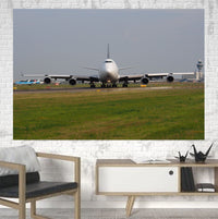 Thumbnail for Face to Face with Boeing 747 Printed Canvas Posters (1 Piece) Aviation Shop 