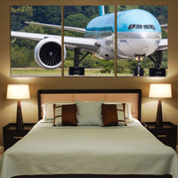Thumbnail for Face to Face with Korean Airlines Boeing 777 Printed Canvas Posters (3 Pieces) Aviation Shop 
