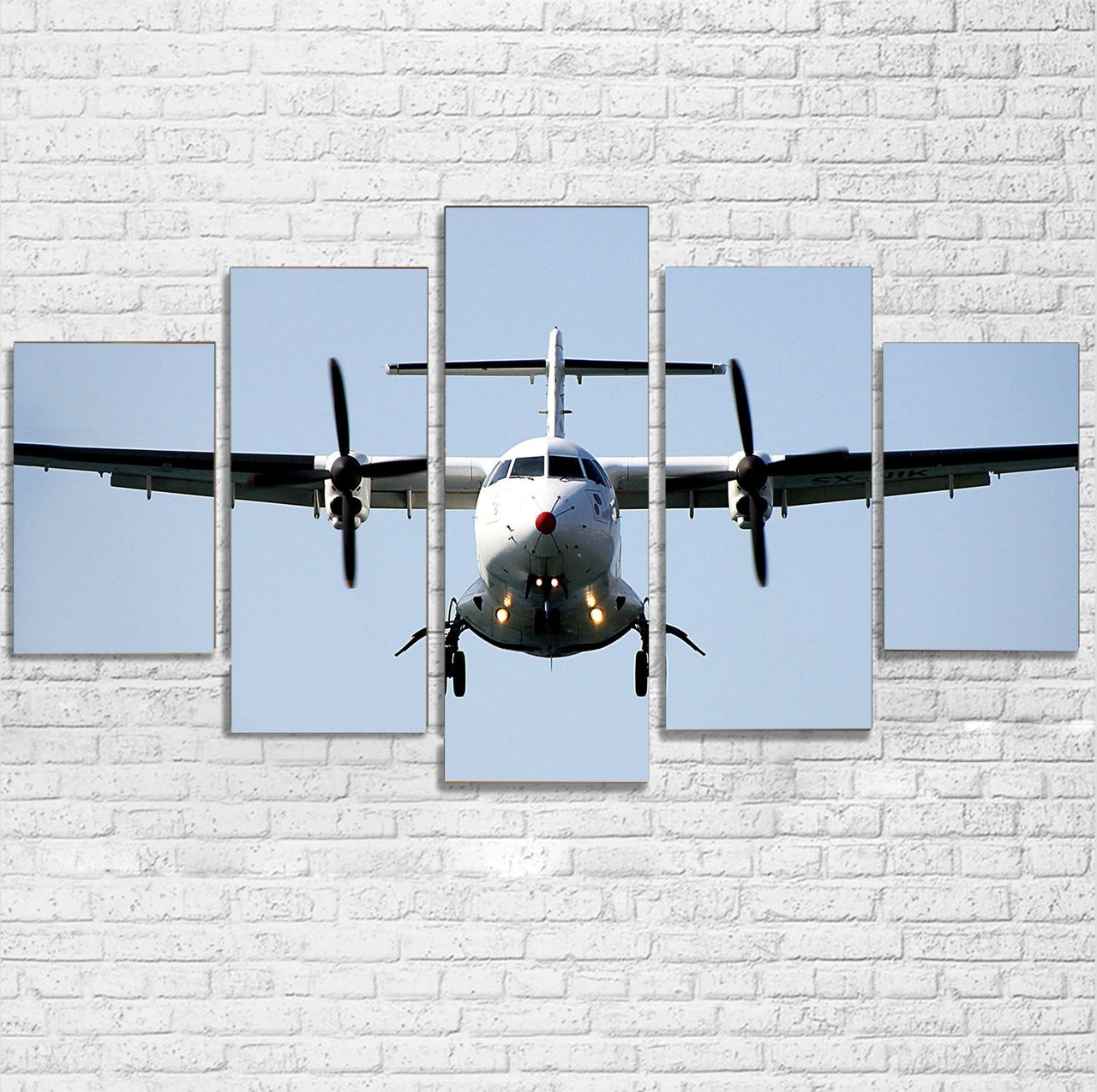 Face to Face with an ATR Printed Multiple Canvas Poster Aviation Shop 