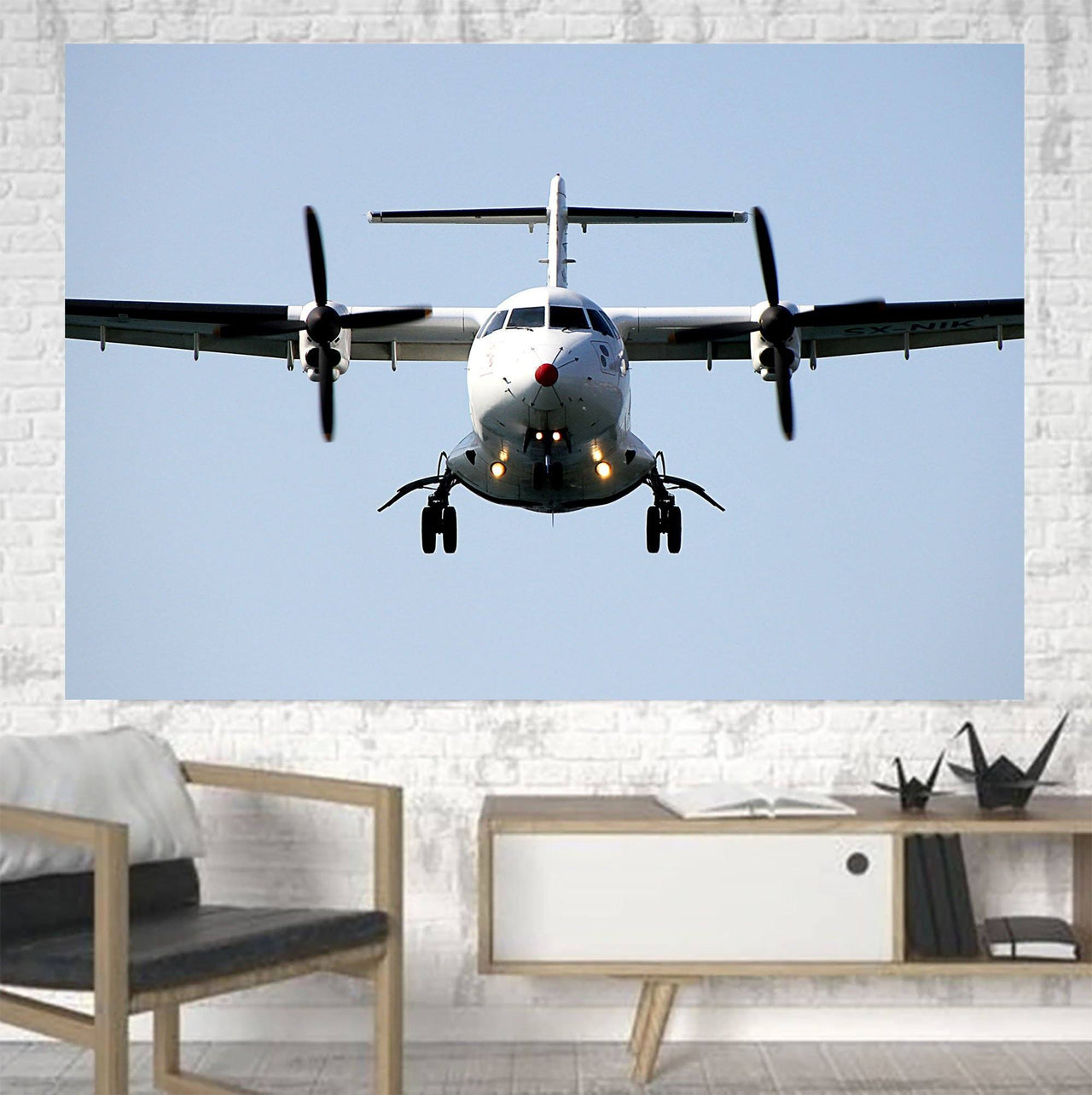 Face to Face with an ATR Printed Canvas Posters (1 Piece) Aviation Shop 