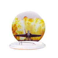 Thumbnail for Face to Face with Air Force Jet & Flames Designed Pins