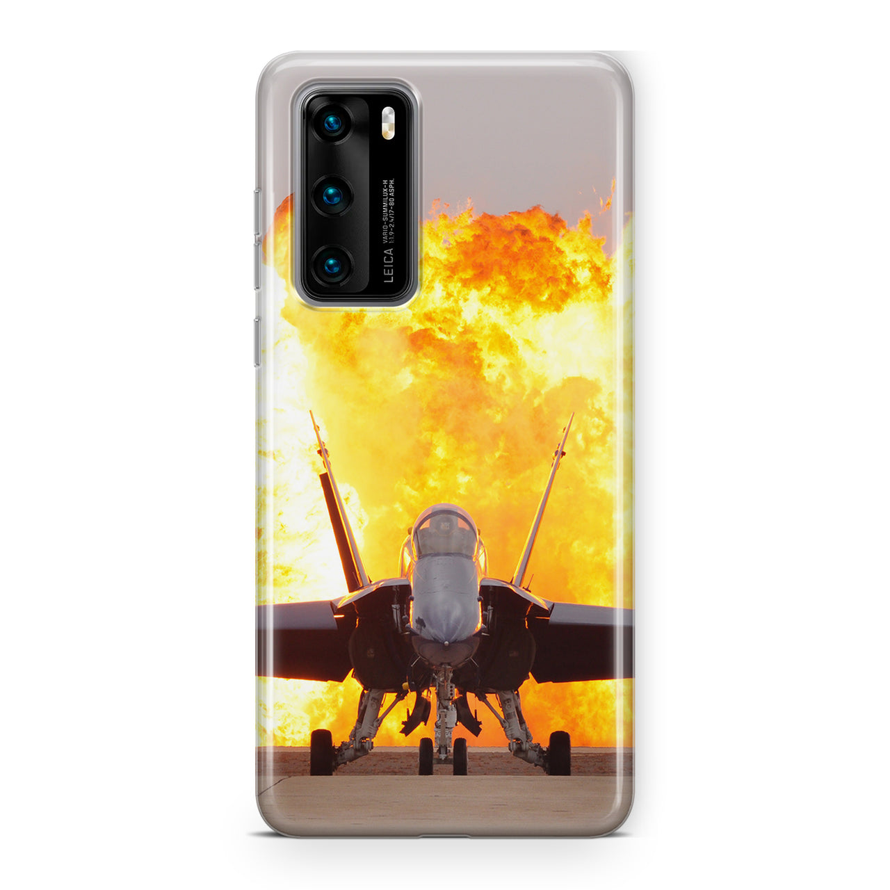 Face to Face with Air Force Jet & Flames Designed Huawei Cases