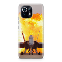 Thumbnail for Face to Face with Air Force Jet & Flames Designed Xiaomi Cases