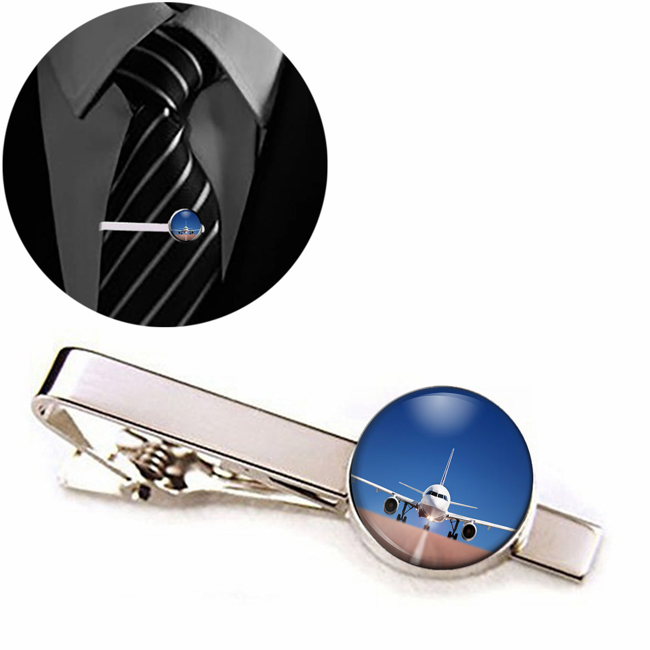 Face to Face with Airbus A320 Designed Tie Clips