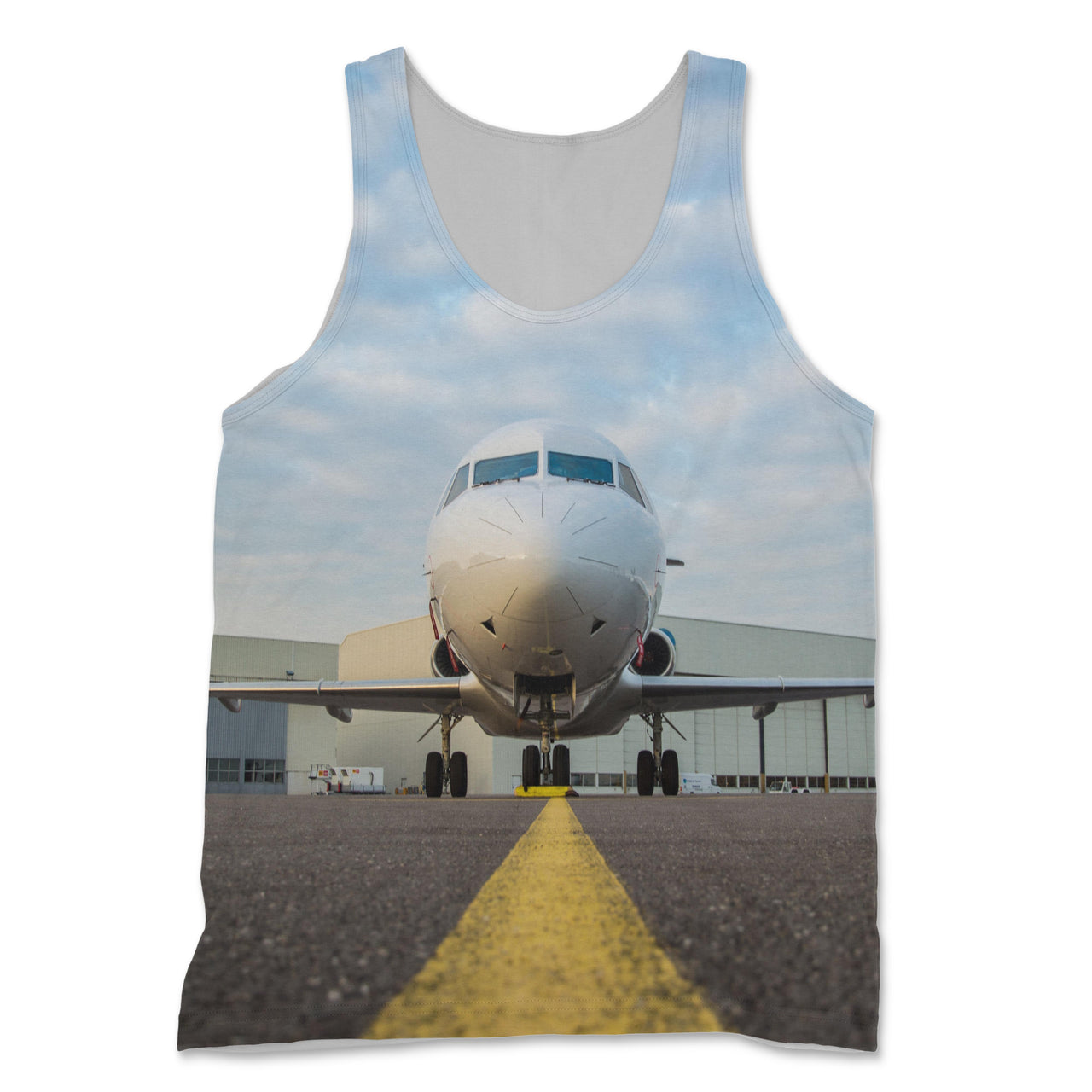 Face to Face with Beautiful Jet Designed 3D Tank Tops