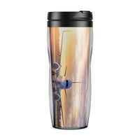 Thumbnail for Face to Face with Boeing 737-800 During Sunset Designed Travel Mugs