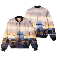 Thumbnail for Face to Face with Boeing 737-800 During Sunset Designed 3D Pilot Bomber Jackets