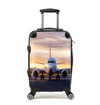 Thumbnail for Face to Face with Boeing 737-800 During Sunset Designed Cabin Size Luggages