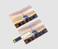 Thumbnail for Face to Face with Boeing 737-800 During Sunset Designed USB Cards