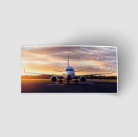 Thumbnail for Face to Face with Boeing 737-800 During Sunset Designed Stickers