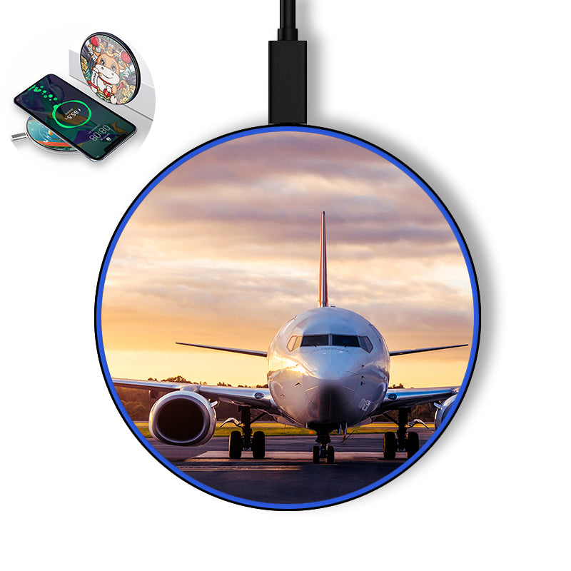Face to Face with Boeing 737-800 During Sunset Designed Wireless Chargers