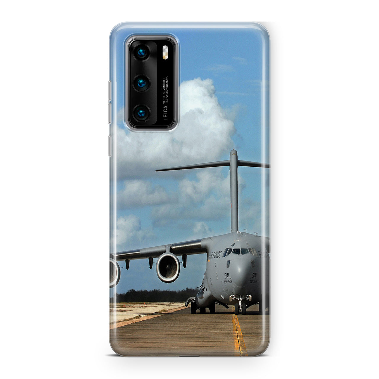Face to Face with Military Cargo Airplane Designed Huawei Cases