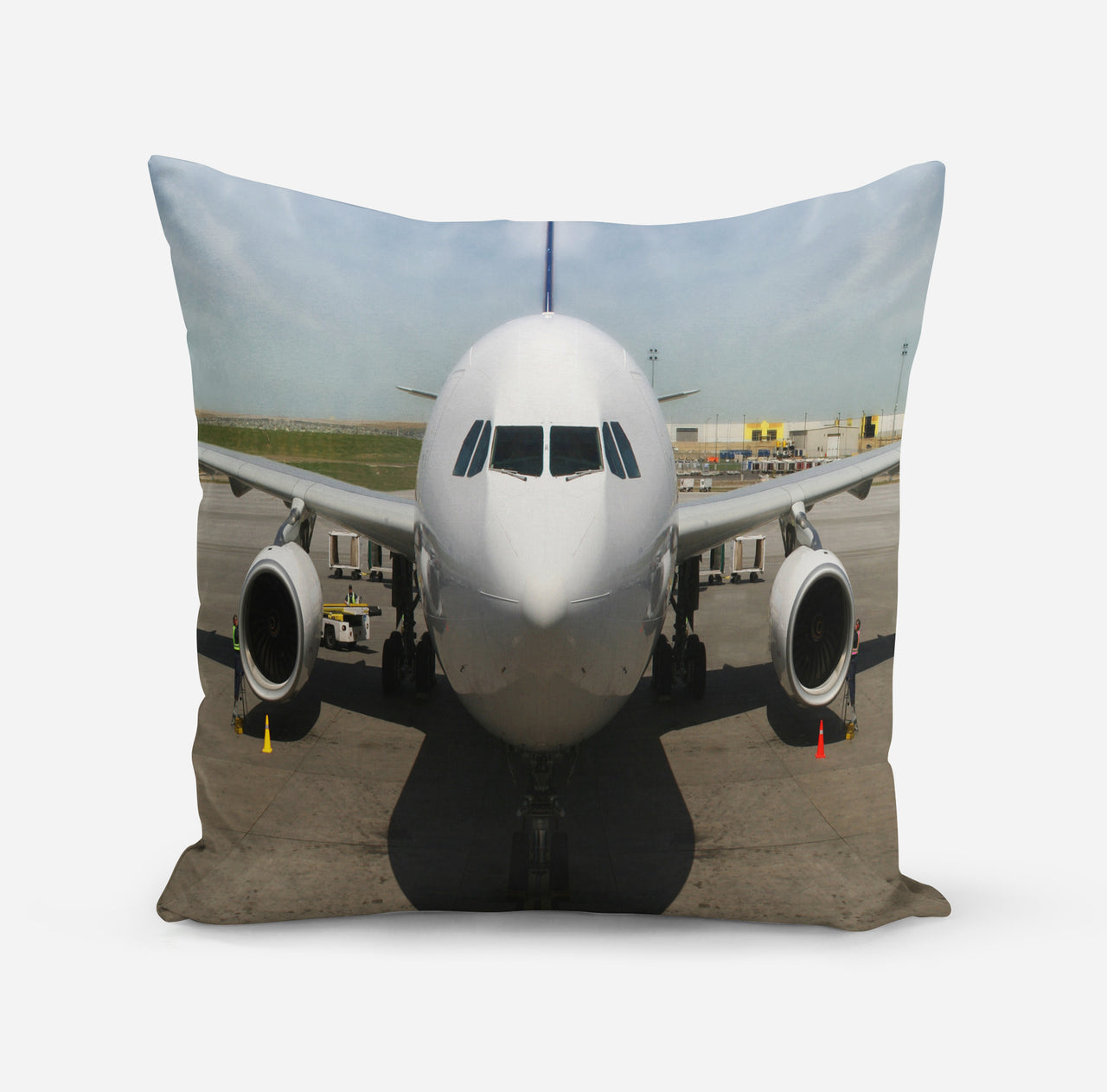 Face to Face with an Huge Airbus Designed Pillows