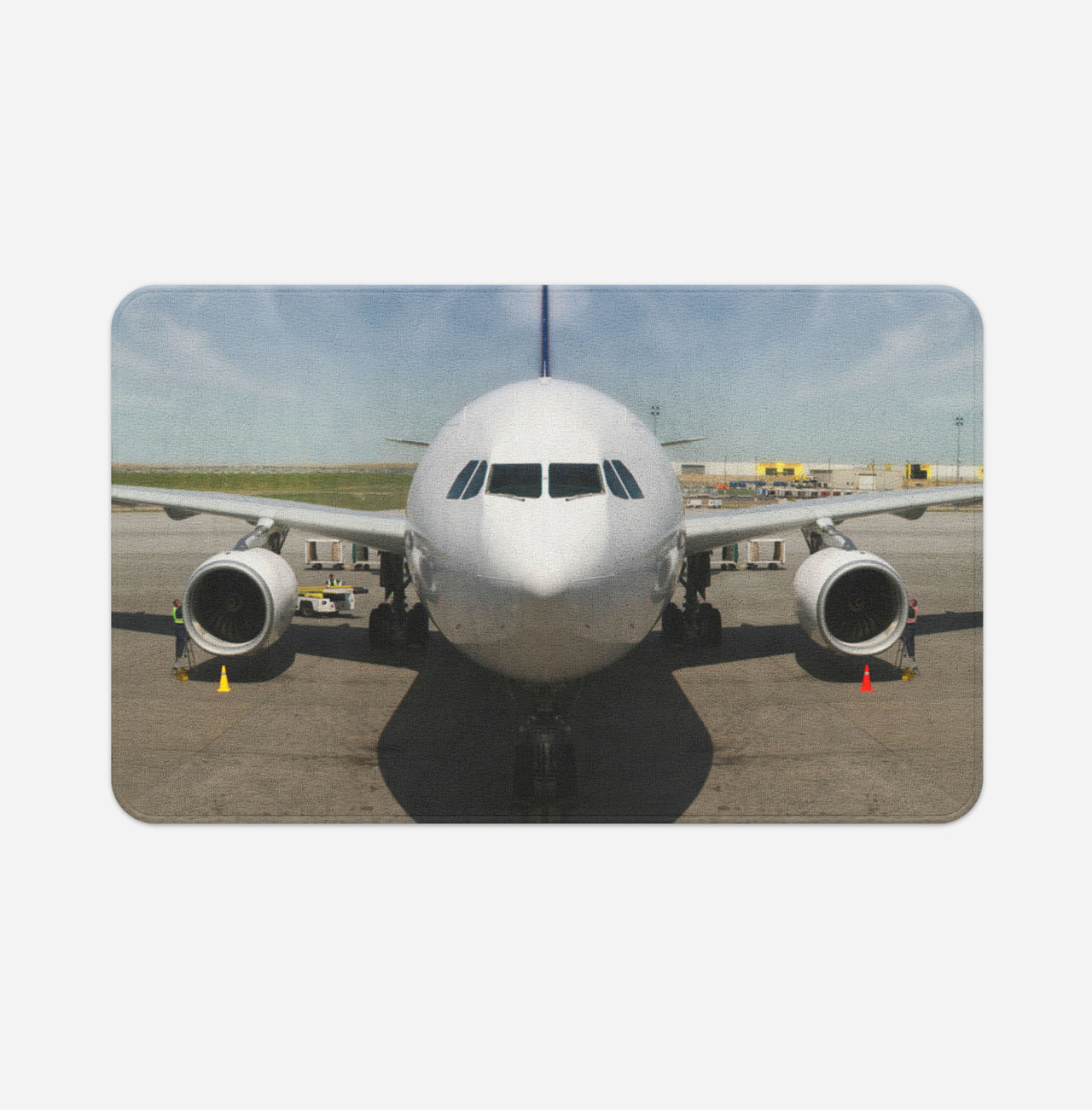 Face to Face with an Huge Airbus Designed Bath Mats