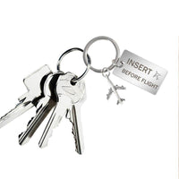 Thumbnail for Insert Before Flight Tagged Airplane Key Chain Aviation Shop 