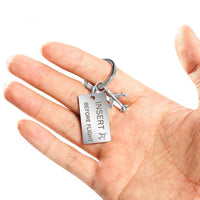 Thumbnail for Insert Before Flight Tagged Airplane Key Chain Aviation Shop 
