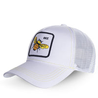 Thumbnail for Fashion Animal Snapback BEE WHITE Designed Hats