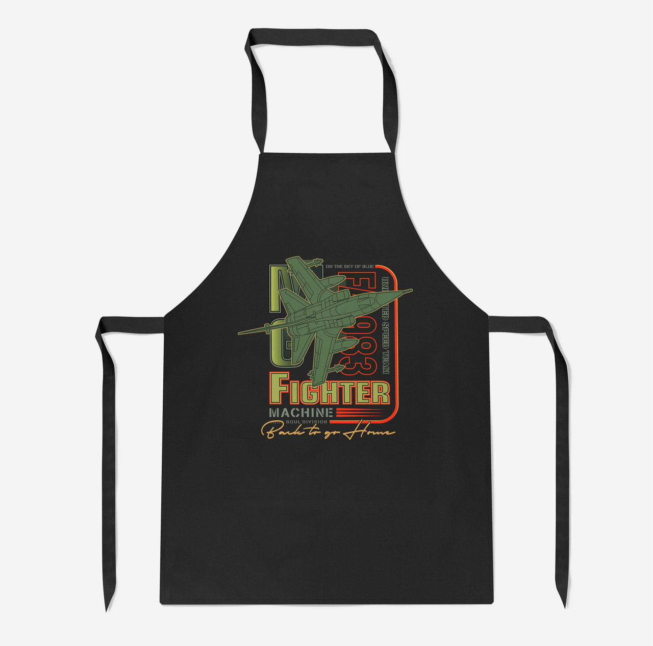 Fighter Machine Designed Kitchen Aprons