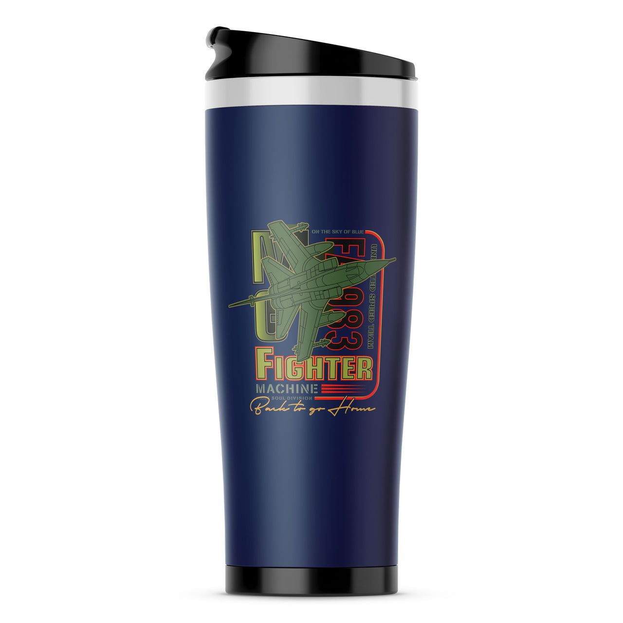 Fighter Machine Designed Travel Mugs