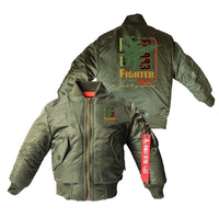 Thumbnail for Fighter Machine Designed Children Bomber Jackets
