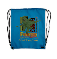 Thumbnail for Fighter Machine Designed Drawstring Bags