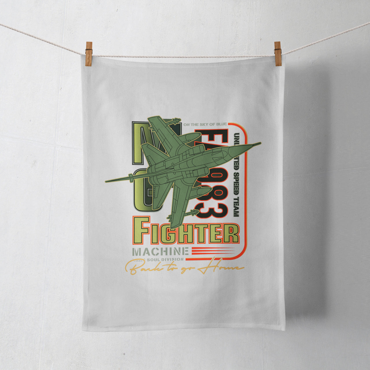 Fighter Machine Designed Towels