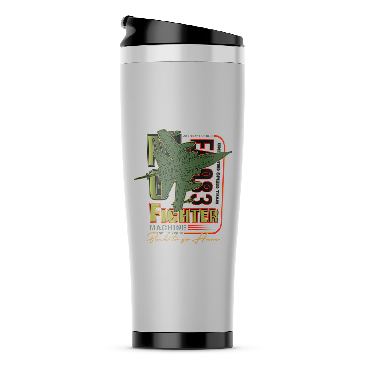 Fighter Machine Designed Travel Mugs