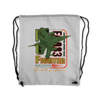 Thumbnail for Fighter Machine Designed Drawstring Bags