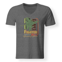 Thumbnail for Fighter Machine Designed V-Neck T-Shirts