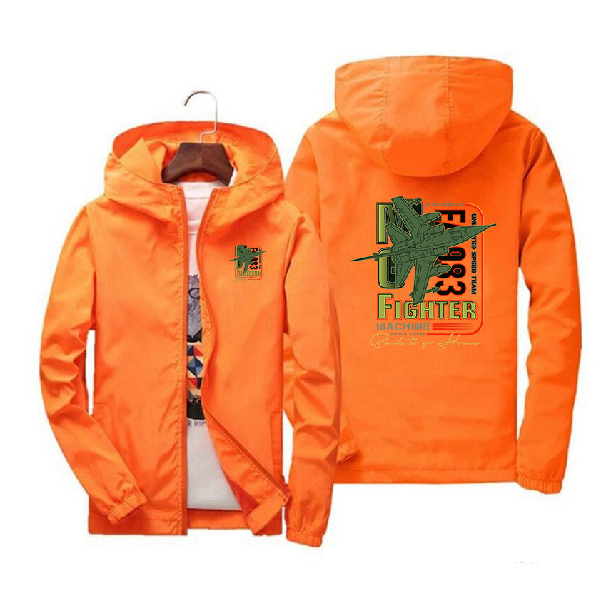 Fighter Machine Designed Windbreaker Jackets