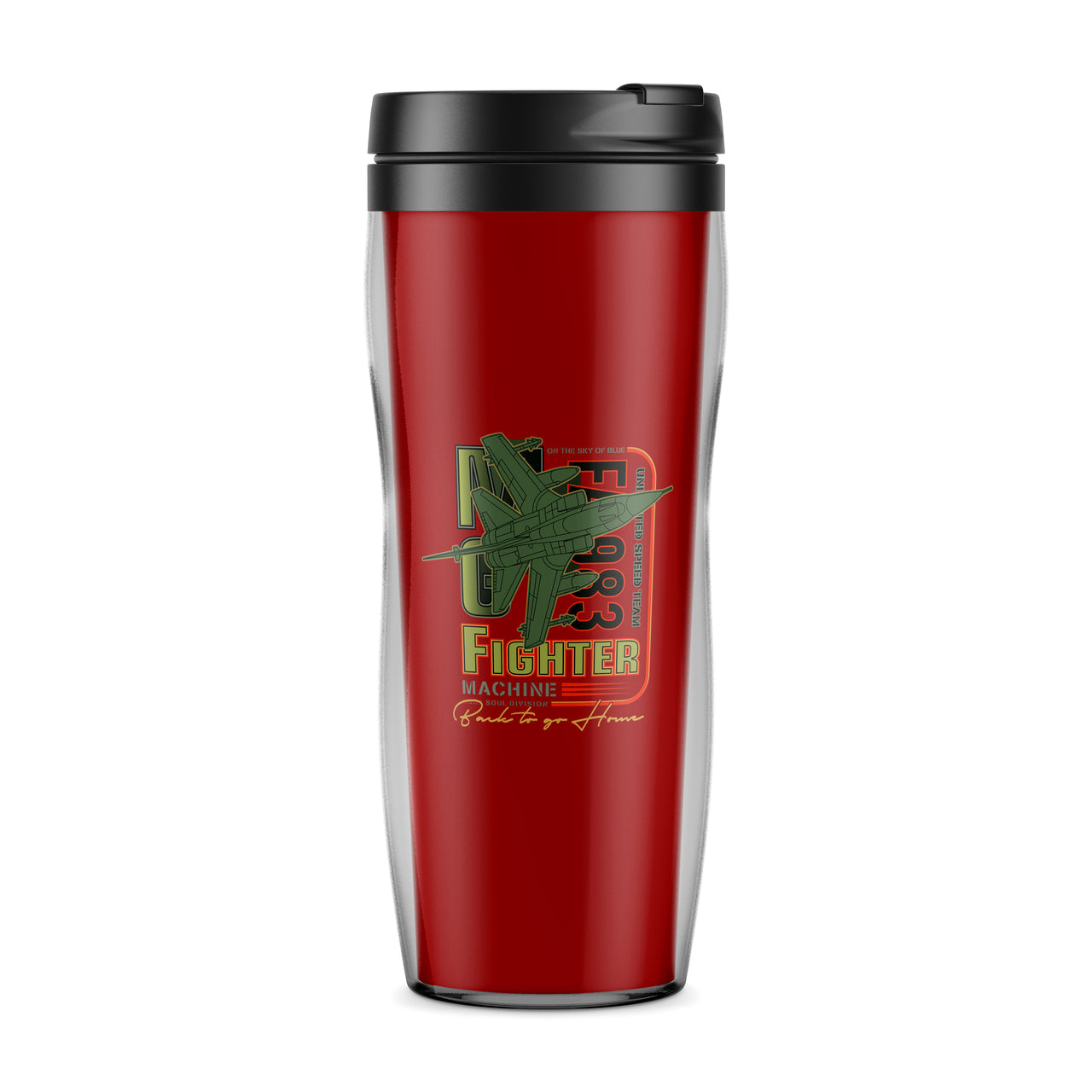 Fighter Machine Designed Travel Mugs