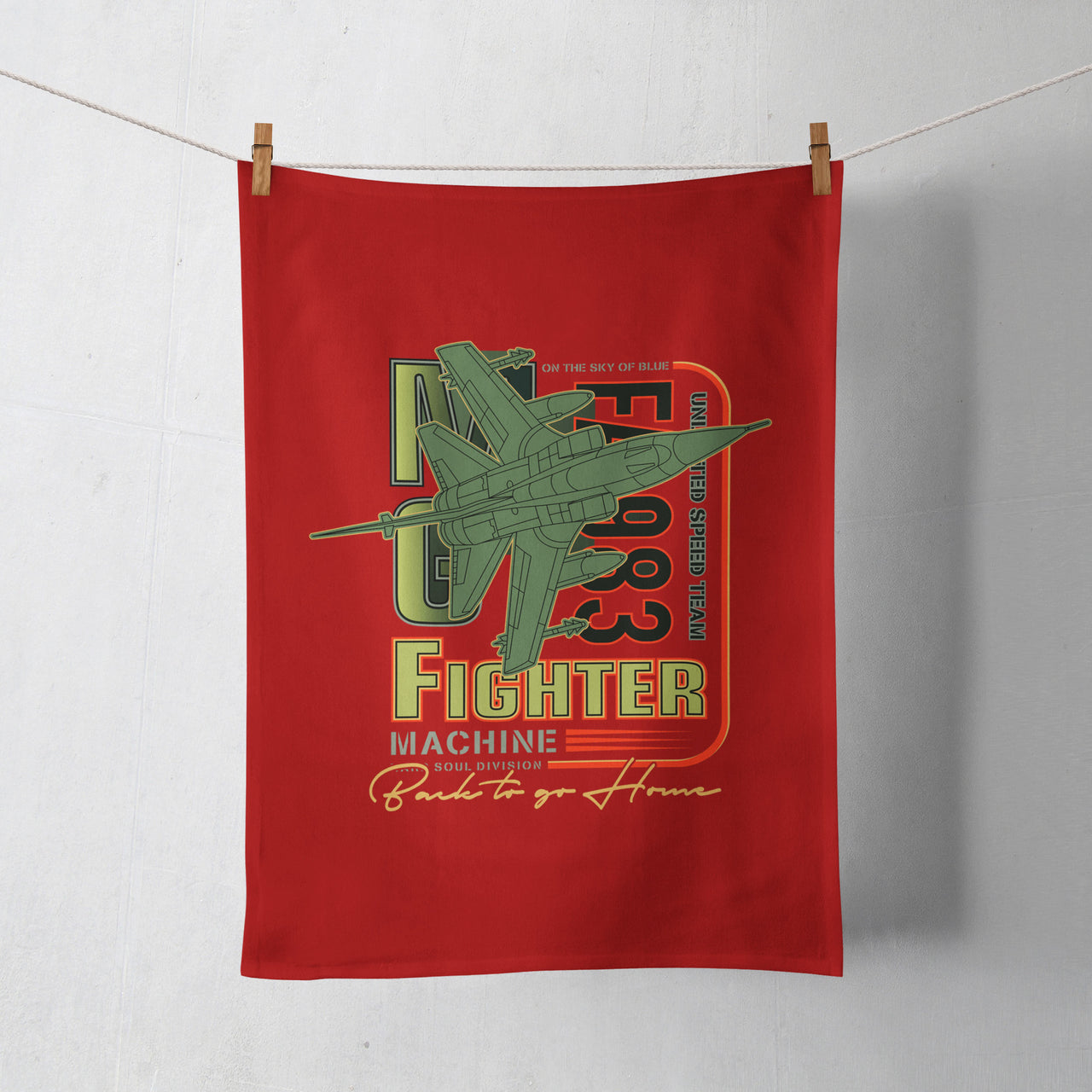 Fighter Machine Designed Towels